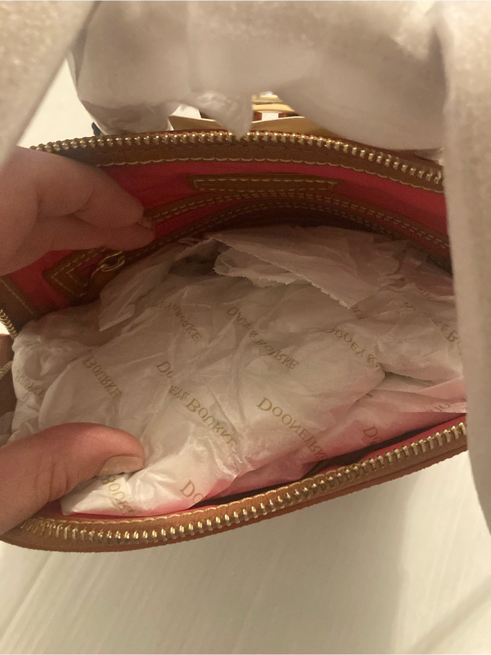 NWT Dooney & Bourke Cream Floral Moana mini backpack - Picture 3 of 3